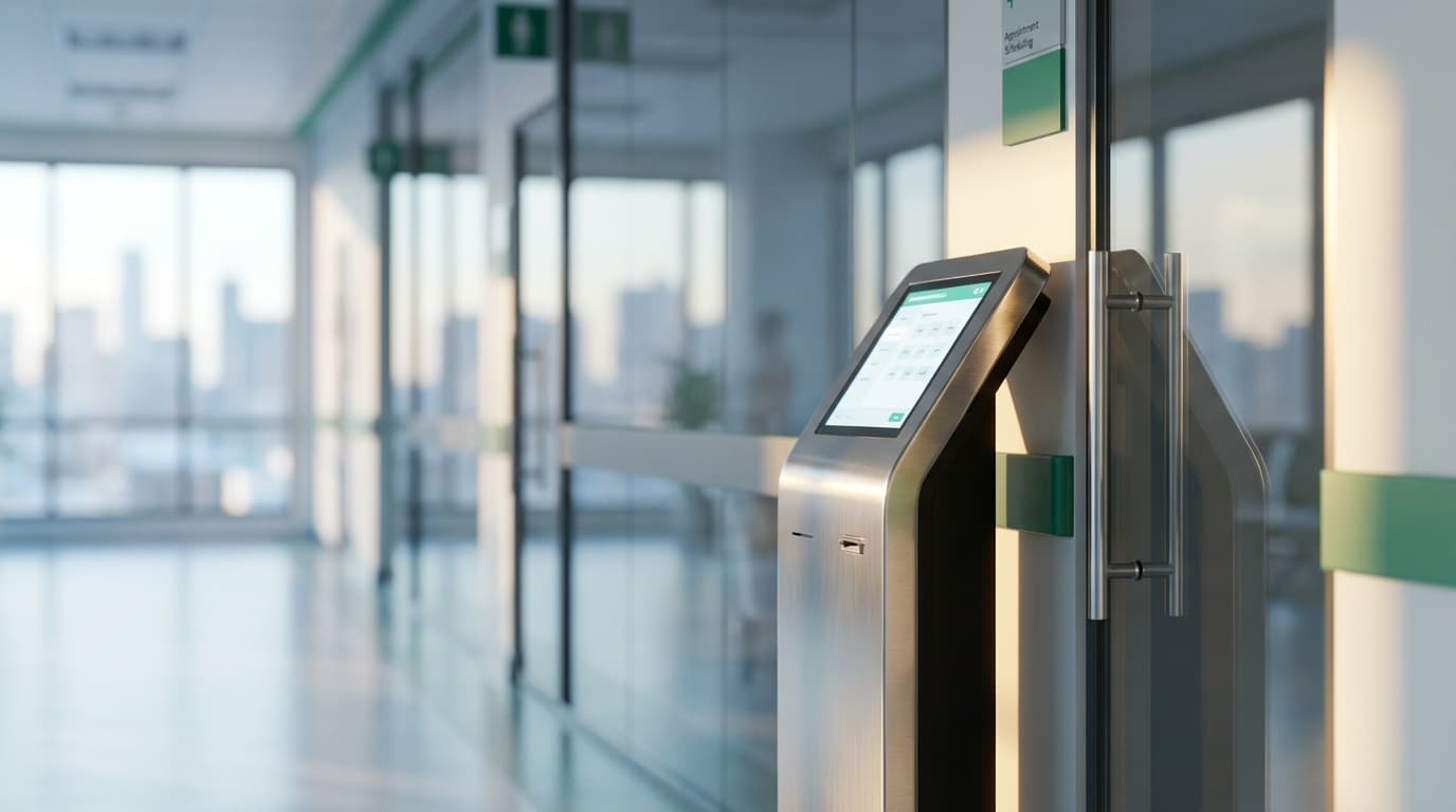 Modern medical clinic with diverse healthcare providers and facilities